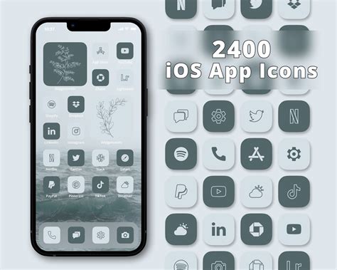 Light Gray App Icon Pack Aesthetic App Icons App Covers iPhone App ...