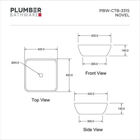 Best Art Basins - Novel PBW-CTB-3315 | Plumber Bathware