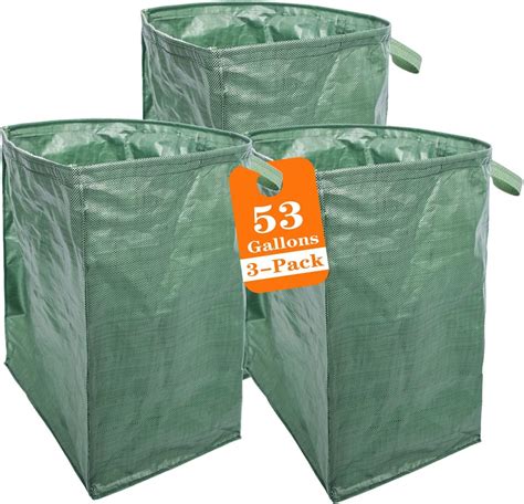 Amazon.com : Michele Yip 3-Pack Reusable Garden Bag Waste Bag Large ...