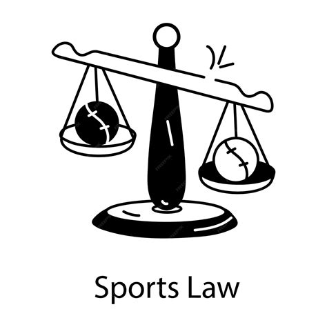 Premium Vector | Modem doodle icon depicting sports law