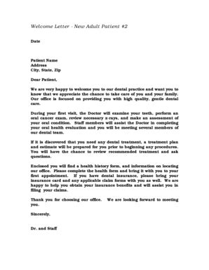 business welcome letter Forms and Templates - Fillable & Printable ...