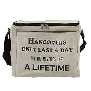 Mona B Canvas 12 Pack Insulated Can and Bottle Cooler for Men and Women ...