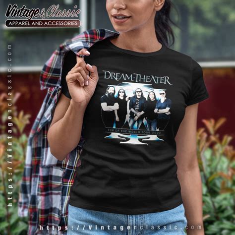 Dream Theater Shirt Top Of The World Tour - Vintagenclassic Tee