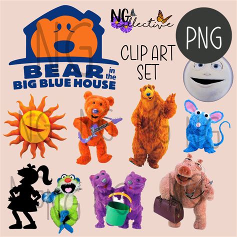 Bear Inthe Big Blue House Shapes Sounds And Colors With Bear