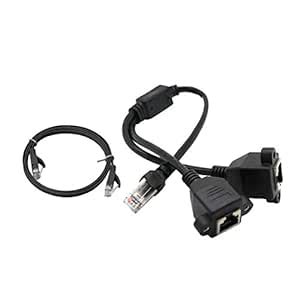 1 to 2 Ports RJ45 LAN Ethernet Network Connector Splitter Extender ...