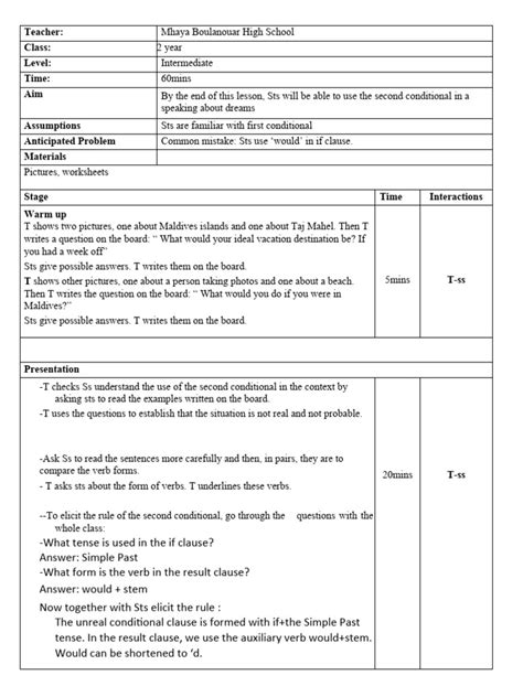 Image result for Second Conditional Lesson Plan