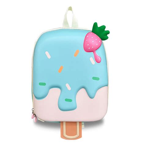 Mini Size Blue Icecream Nursery and Early School Backpack for Pre Todd
