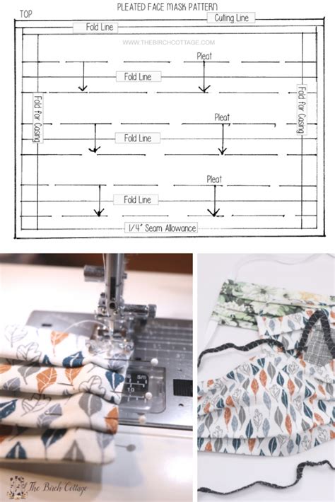 Image result for Fleece Face Mask Pattern