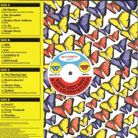 King Gizzard & The Lizard Wizard - Butterfly 3001 2LPs - The Vinyl Room
