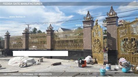 Main Gate Design 2150 Industrial Main Gate Design Metal Sliding Gate ...