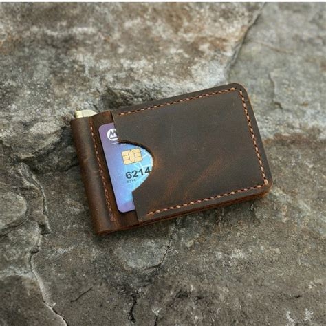 Leather Money Clip Wallet for Men | Slim Front Pocket Card Holder