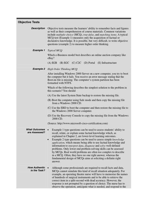 Image result for Objective Test Question