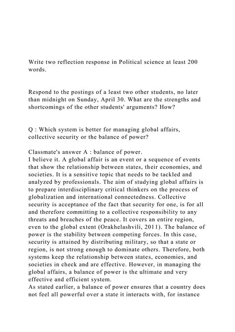 Image result for Reflection Response Example