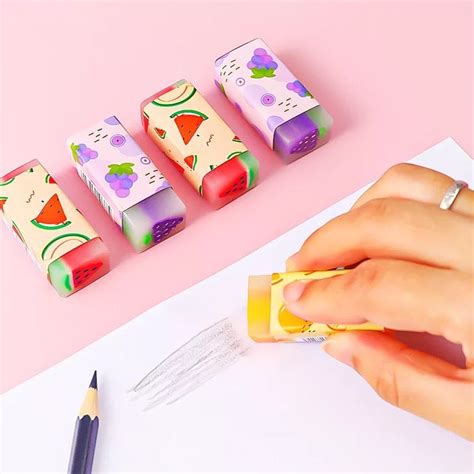 Fruit Eraser- Cute Fruit Fragrance Pencil Eraser Online In India ...