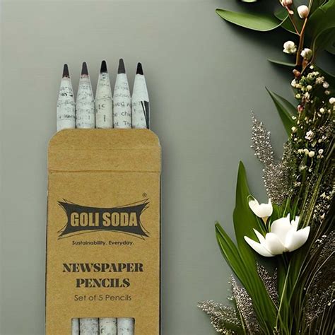 GOLI SODA Upcycled Plain Newspaper Pencils (Pack of 10) — Vanity Wagon