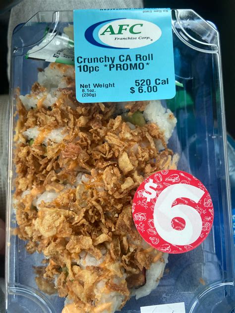 Sushi Wednesday now 6 dollars : r/kroger