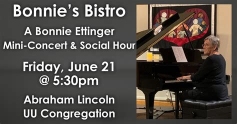 Bonnies Bistro: Music with Bonnie Ettinger, Julie Brown, Joe Jones, and ...