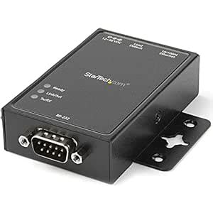 StarTech.com 1 Port RS232 Serial to IP Ethernet Converter/Device Server ...
