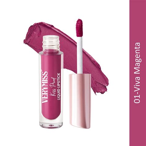 Kiss Proof Liquid Lipstick 1.6 ml I Rich, luxurious formula I Lightwei ...