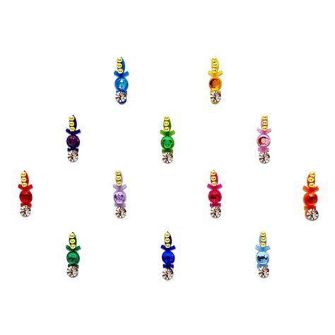 Comet Busters® Multicolor Artistic Abstract Bindis PVC, Diamond, Shiny ...
