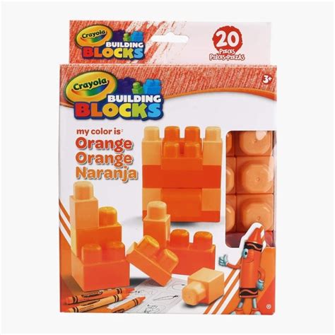 Crayola: Building Blocks Work My Color Orange 20pc Set – Juplay World