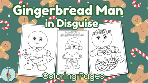 Gingerbread Man in Disguise: Fun and Creative Coloring Pages