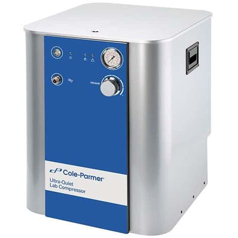 Cole-Parmer Ultra-Quiet 36 LPM, 49 dB, Oil-Free Lab Compressor from ...