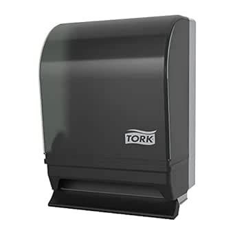 Tork Hand Towel Roll Dispenser, Smoke/Gray, H21, Push-Bar, Auto ...