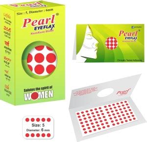 PEARL EYEFLAX Velvet Kumkum Bindi Red Round Box with 15 Flaps Self ...
