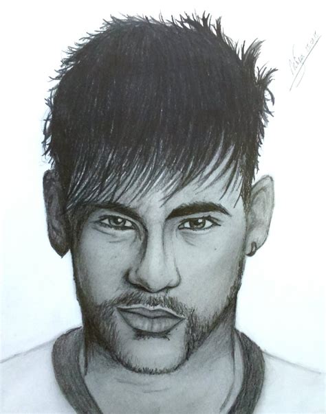 Neymar Pencil Drawing: Capturing the Essence of a Football Icon