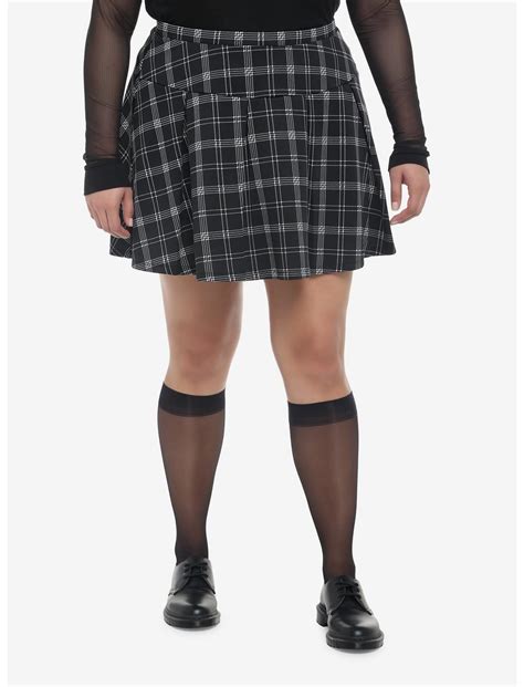 Black Plaid Skirt Plus Size | Hot Topic