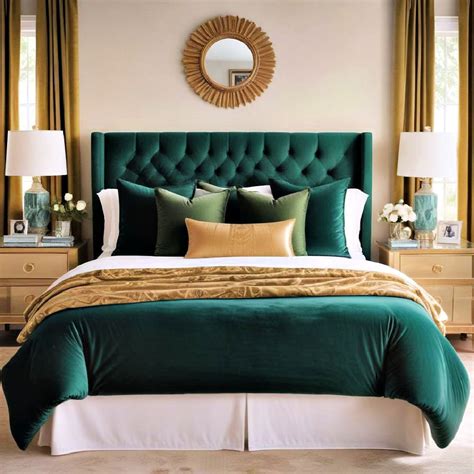20 Emerald Green and Gold Bedroom Ideas To Copy