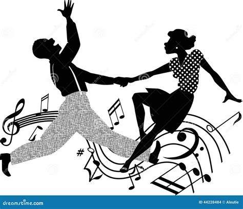 African American Couple Silhouette