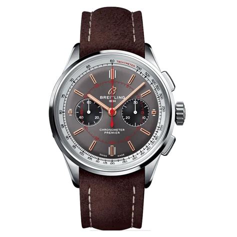 Breitling Premier B01 Chronograph 42 Wheels & Waves Grey Dial Men 42mm