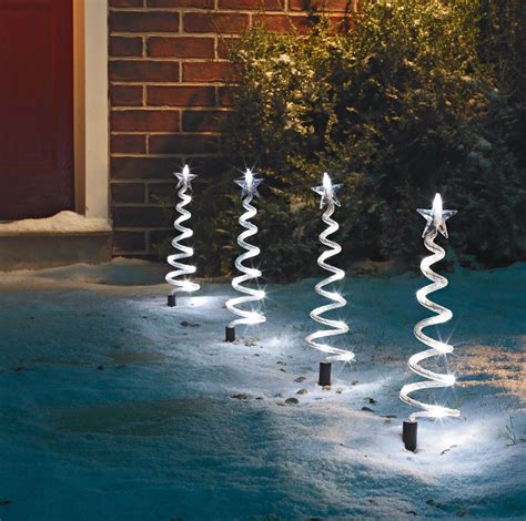 Argos Home Set of 4 Christmas Tree Path Finder Lights -White ...