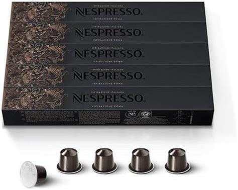 Nespresso Ispirazione Roma 5-bottle set (50 Pods) Original capsule ...