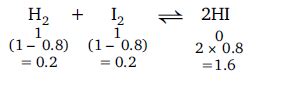 Equivalent amounts of H2 and I2 are heated in a closed vessel till ...