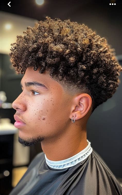 Pin by Alison Howman on Boys hair | Fade haircut curly hair, Men ...
