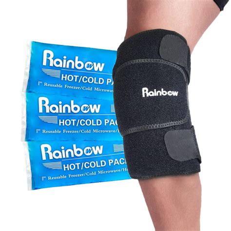 Knee Brace with Ice Pack for Knee, Hot Cold Compress Therapy for Knee ...