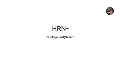 HRN- — Teletype