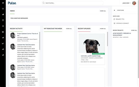 Image result for Pulse Software Dashboard Design