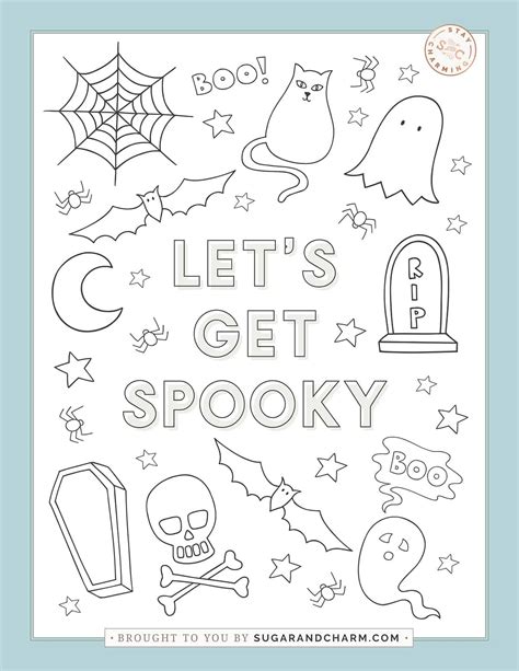 Easy Cute Halloween Coloring Pages for Anyone! - Free Printable!