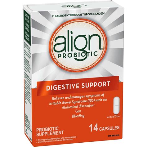 Align Probiotic Digestive Support 14 capsules – Rxclinic.ca