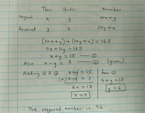 The sum of two digit no.and the no. obtained on reversing the order is ...