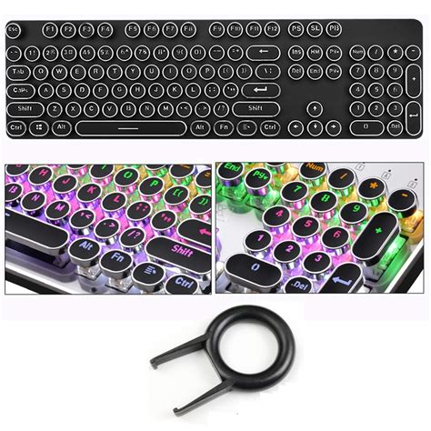 MRDARCY Double Shot Injection Plating Retro Punk ABS Pattern Shine ...