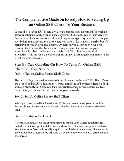 Online SSH Client 的图像结果