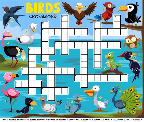 Education game crossword puzzle for learning english words with cute ...