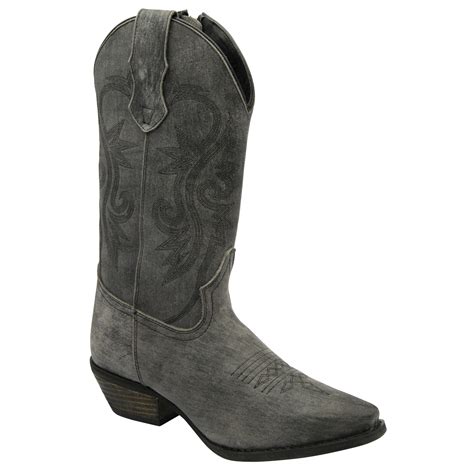 Buy Ravel ladies Taylor cowboy boots in grey online at www.ravel.co.uk