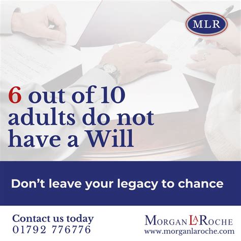 6 out of 10 adults don’t have a will - don’t leave your legacy to ...