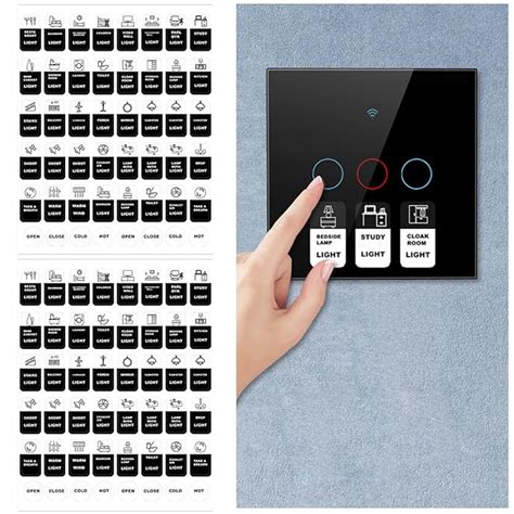 Venzina® Switch Label Stickers for Home Light Boards Switch Sticker Set ...